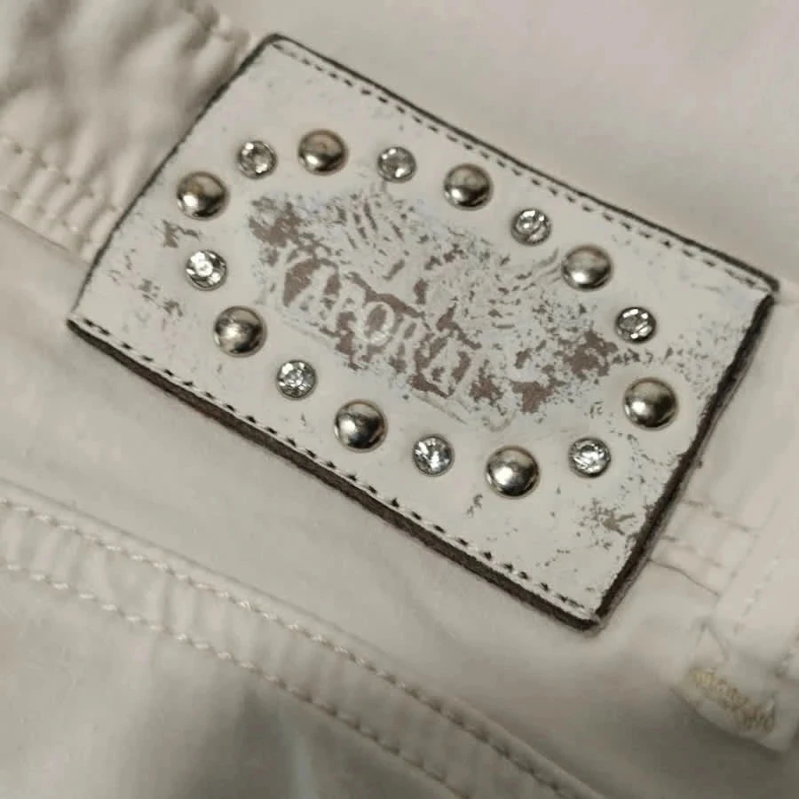 Kaporal model slam jeans - straight cropped cut - low waist - stretchy - impeccable white – photo 12